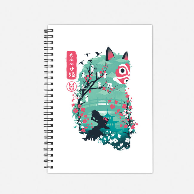 UKIYO E PRINCESS-none dot grid notebook-dandingeroz