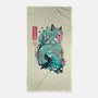 UKIYO E PRINCESS-none beach towel-dandingeroz