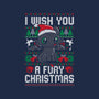 Fury Christmas-womens v-neck tee-eduely