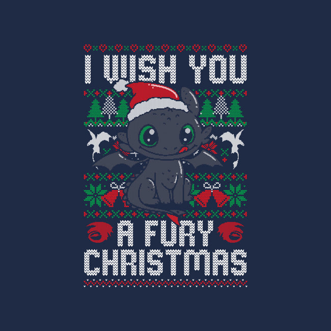 Fury Christmas-none drawstring bag-eduely