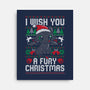 Fury Christmas-none stretched canvas-eduely