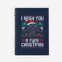 Fury Christmas-none dot grid notebook-eduely