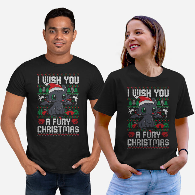 Fury Christmas-unisex basic tee-eduely