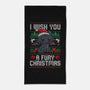 Fury Christmas-none beach towel-eduely