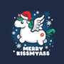 Merry Kiss My Ass-womens v-neck tee-NemiMakeit