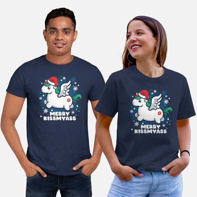 Merry Kiss My Ass-unisex basic tee-NemiMakeit