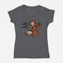 Harry and Marv!-womens v-neck tee-Raffiti