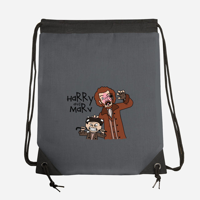Harry and Marv!-none drawstring bag-Raffiti