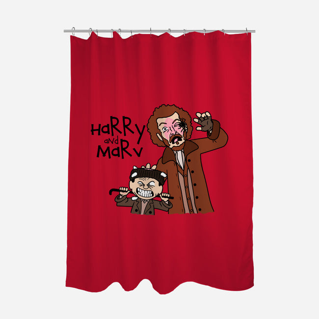 Harry and Marv!-none polyester shower curtain-Raffiti