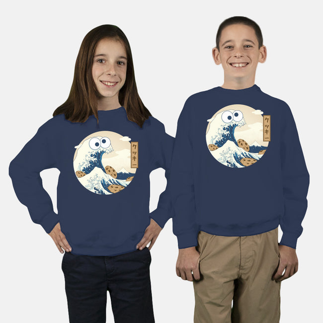 Cookiegawa Wave-youth crew neck sweatshirt-glassstaff