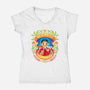 Be Kind to Your Neighbor-womens v-neck tee-starsalts