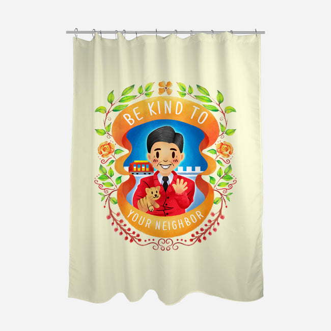 Be Kind to Your Neighbor-none polyester shower curtain-starsalts