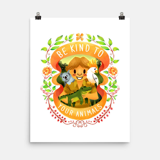 Be Kind to Your Animals-none matte poster-starsalts