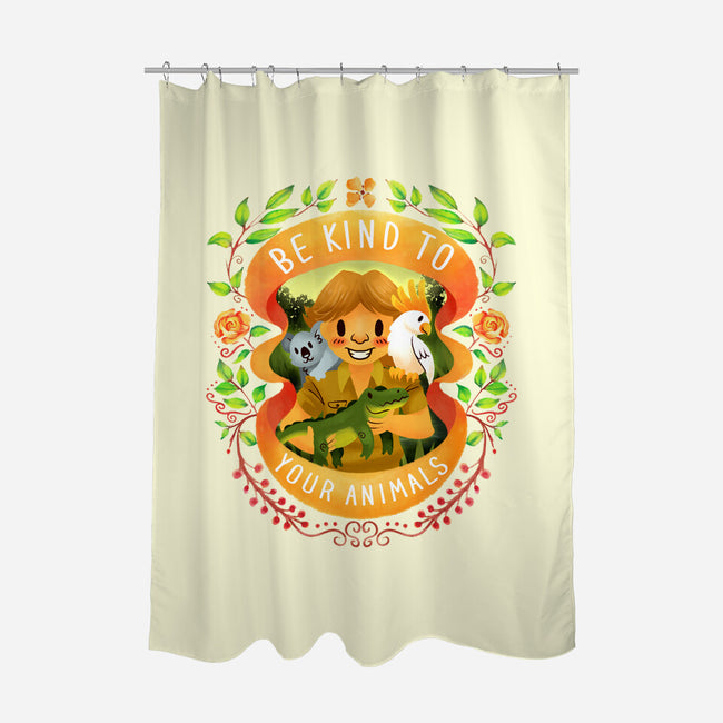 Be Kind to Your Animals-none polyester shower curtain-starsalts