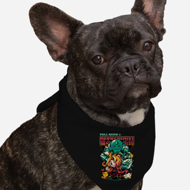 Full Neko Meowchemist-dog bandana pet collar-ilustrata