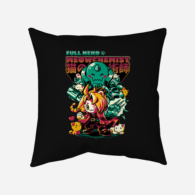Full Neko Meowchemist-none non-removable cover w insert throw pillow-ilustrata