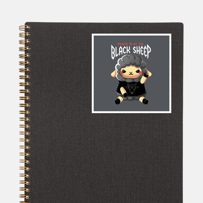 Black Sheep-none glossy sticker-BlancaVidal
