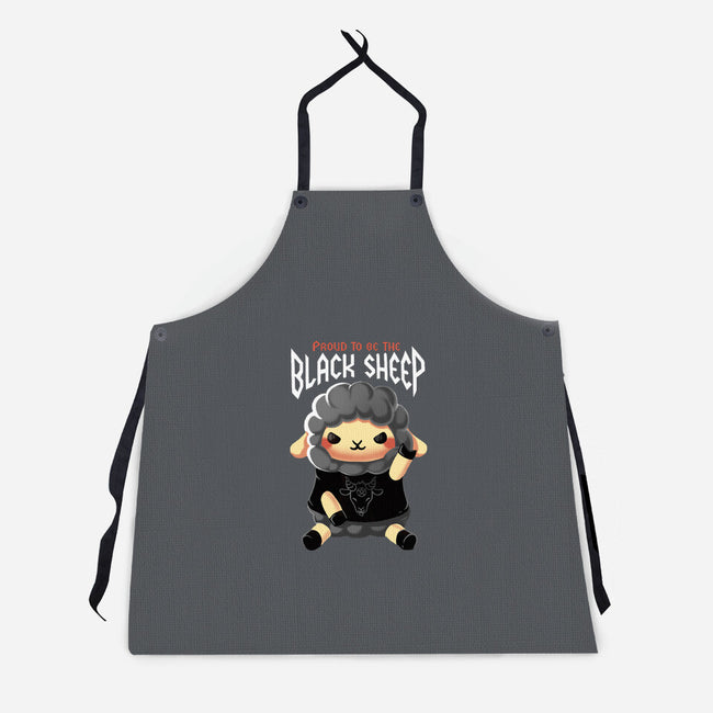 Black Sheep-unisex kitchen apron-BlancaVidal