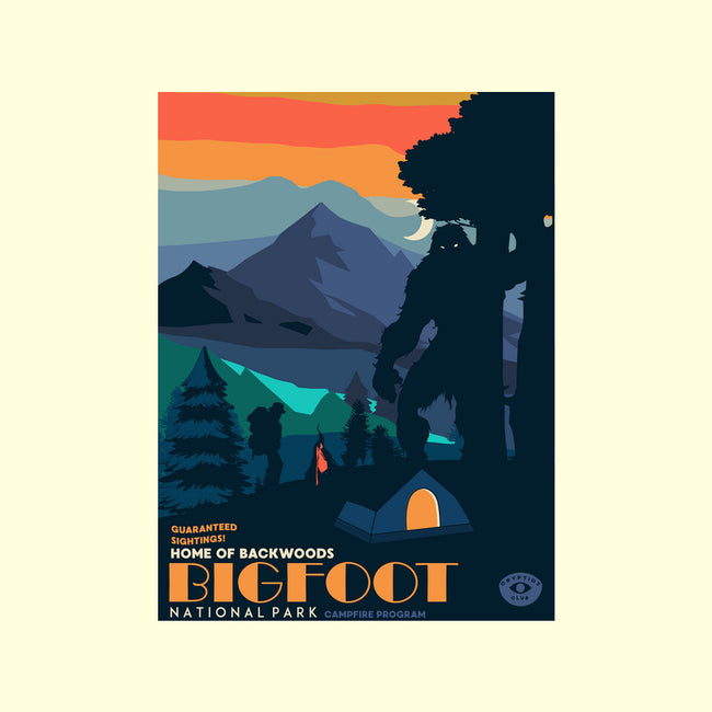 Bigfoot National Park-none fleece blanket-heydale