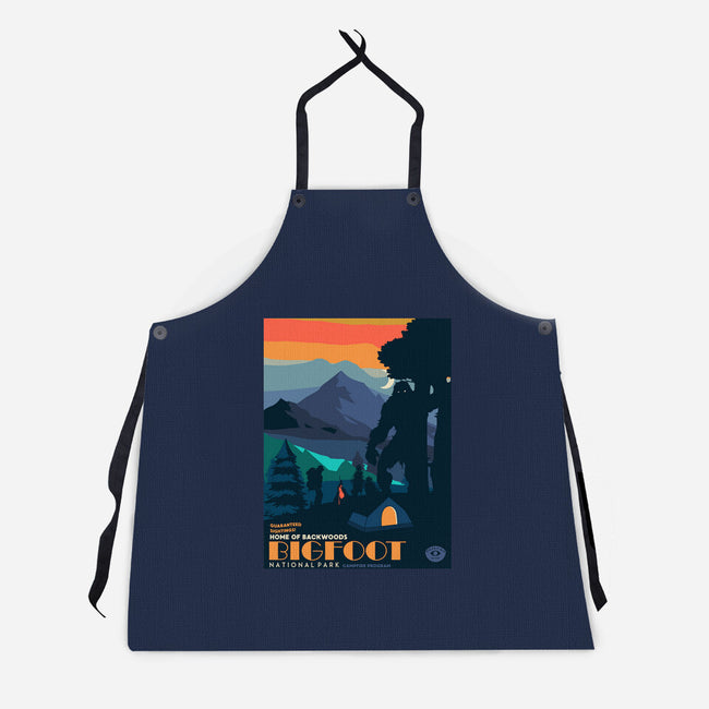 Bigfoot National Park-unisex kitchen apron-heydale