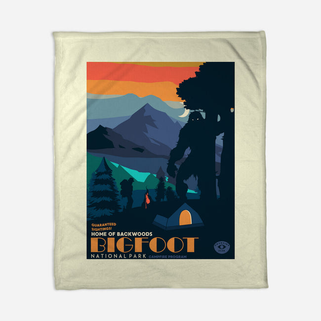 Bigfoot National Park-none fleece blanket-heydale