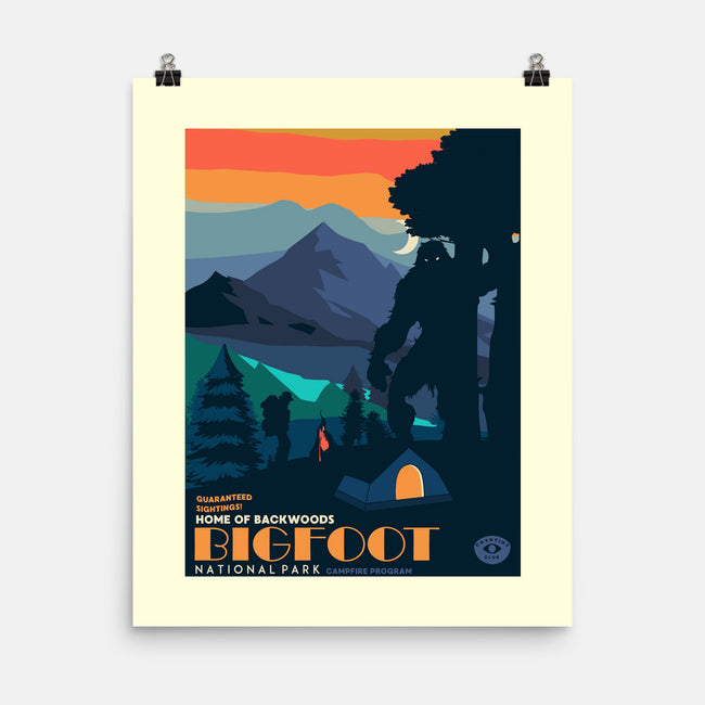 Bigfoot National Park-none matte poster-heydale