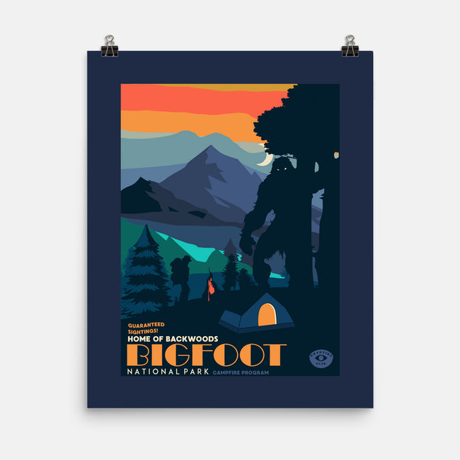 Bigfoot National Park-none matte poster-heydale
