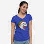 Colors of Godzilla-womens v-neck tee-khairulanam87