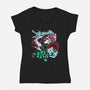 Demon Sister Slayer Brother-womens v-neck tee-constantine2454