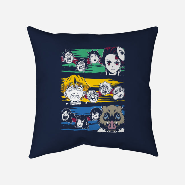 Demon Slayer Trio-none removable cover w insert throw pillow-constantine2454