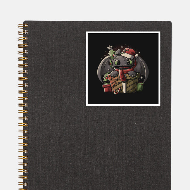 Dragon Gift-none glossy sticker-eduely