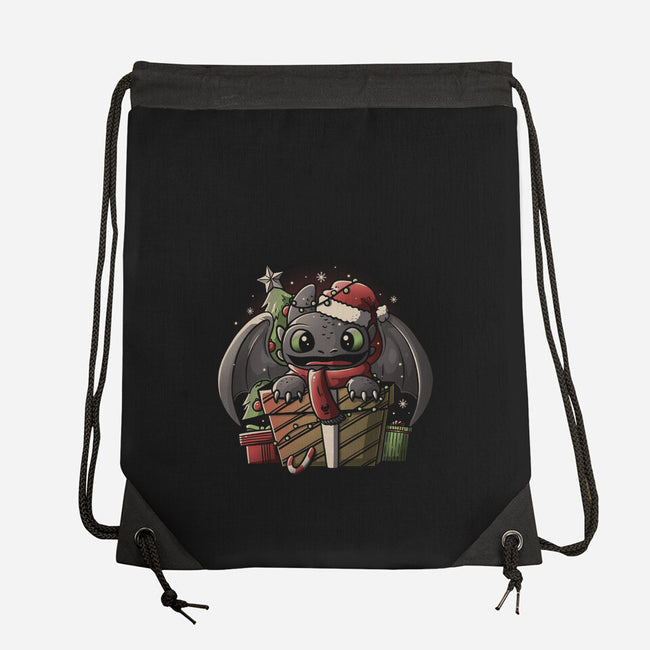 Dragon Gift-none drawstring bag-eduely