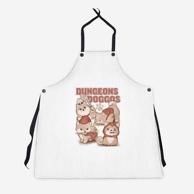 Dungeons and Doggos-unisex kitchen apron-glassstaff