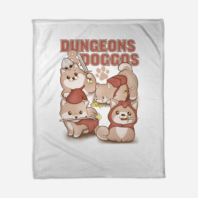 Dungeons and Doggos-none fleece blanket-glassstaff