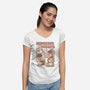 Dungeons and Doggos-womens v-neck tee-glassstaff