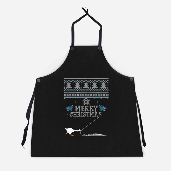 Honked Christmas-unisex kitchen apron-Olipop