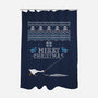 Honked Christmas-none polyester shower curtain-Olipop
