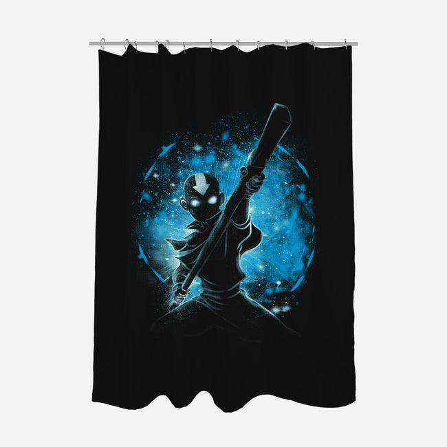 Space Avatar-none polyester shower curtain-kharmazero