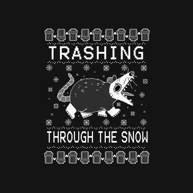 Trashing Through the Snow-youth pullover sweatshirt-identitypollution