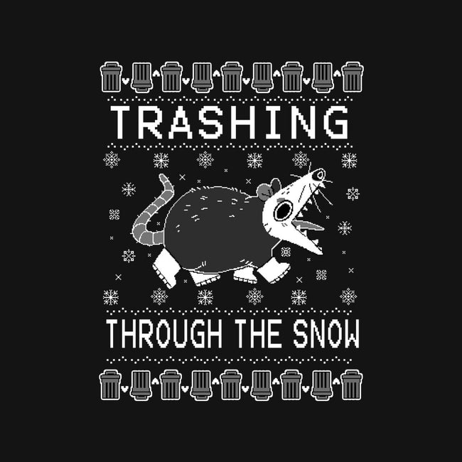 Trashing Through the Snow-none polyester shower curtain-identitypollution