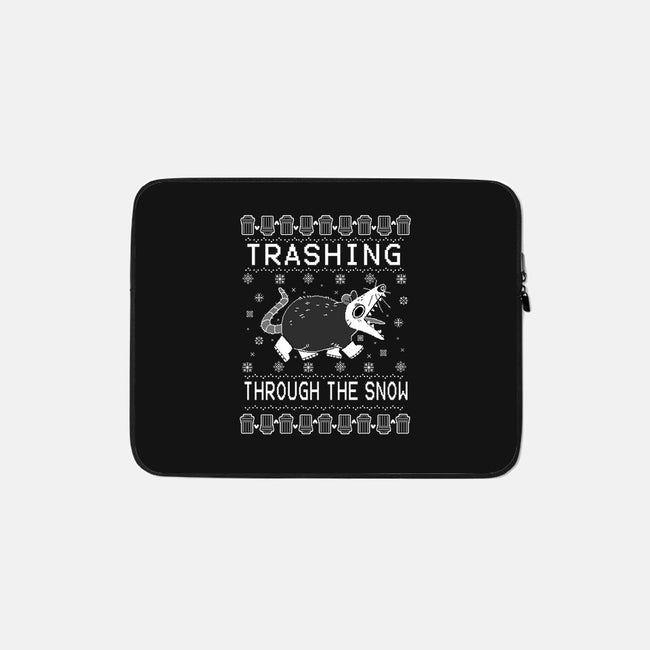 Trashing Through the Snow-none zippered laptop sleeve-identitypollution