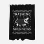 Trashing Through the Snow-none polyester shower curtain-identitypollution