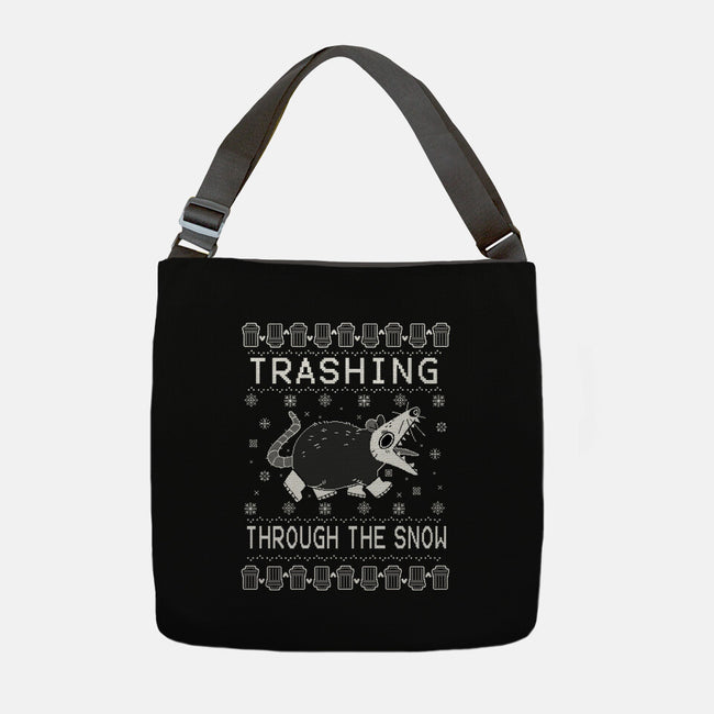 Trashing Through the Snow-none adjustable tote-identitypollution