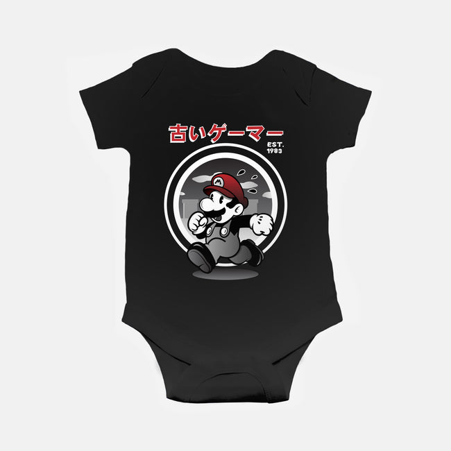 Old School Gaming-baby basic onesie-cero81