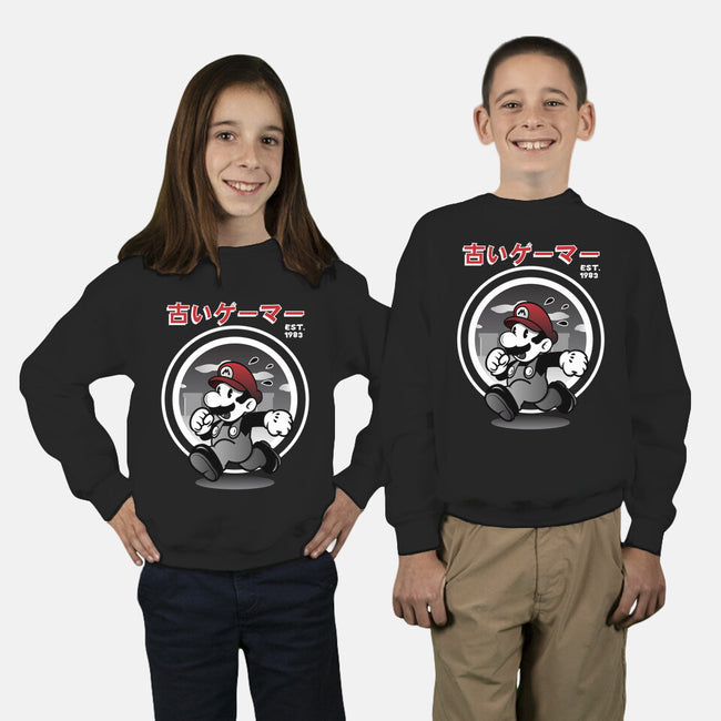 Old School Gaming-youth crew neck sweatshirt-cero81