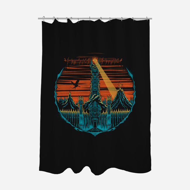 The Gate-none polyester shower curtain-StudioM6