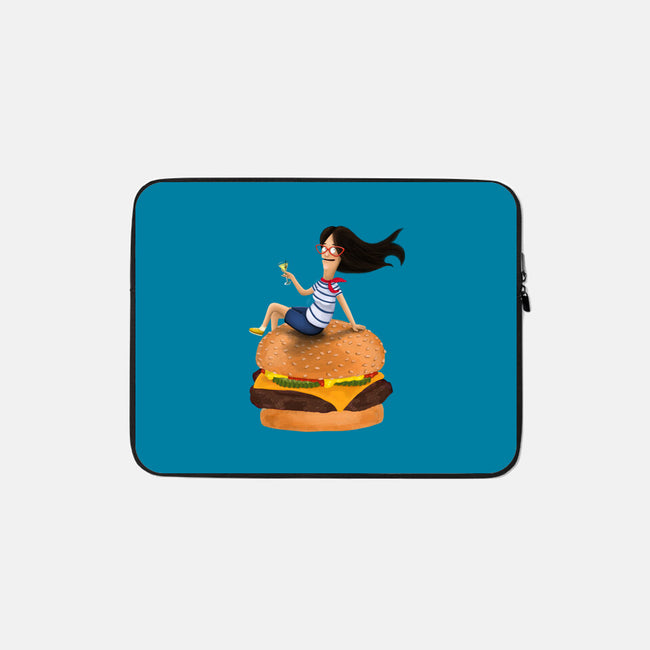 Burger Mom-none zippered laptop sleeve-miaecook
