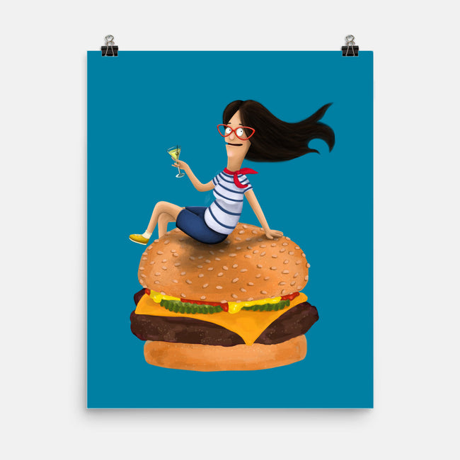 Burger Mom-none matte poster-miaecook