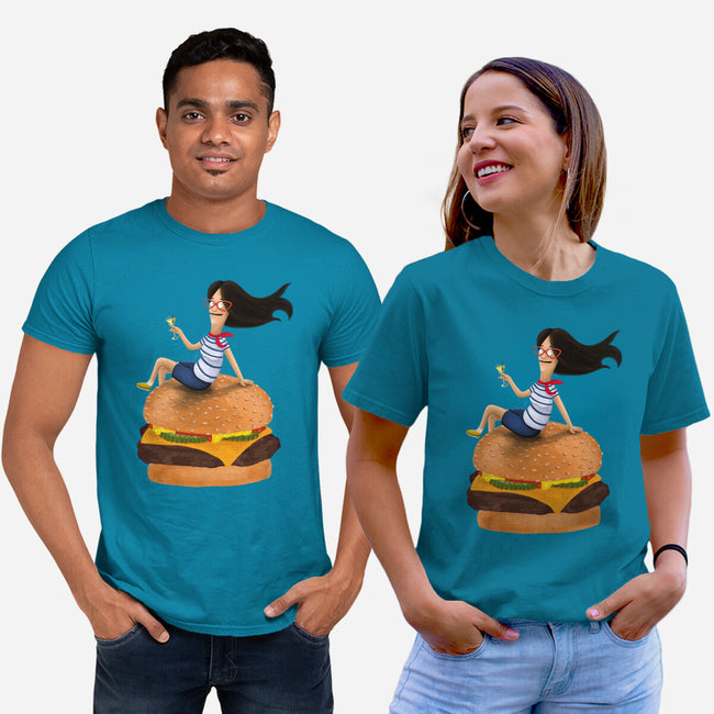 Burger Mom-unisex basic tee-miaecook