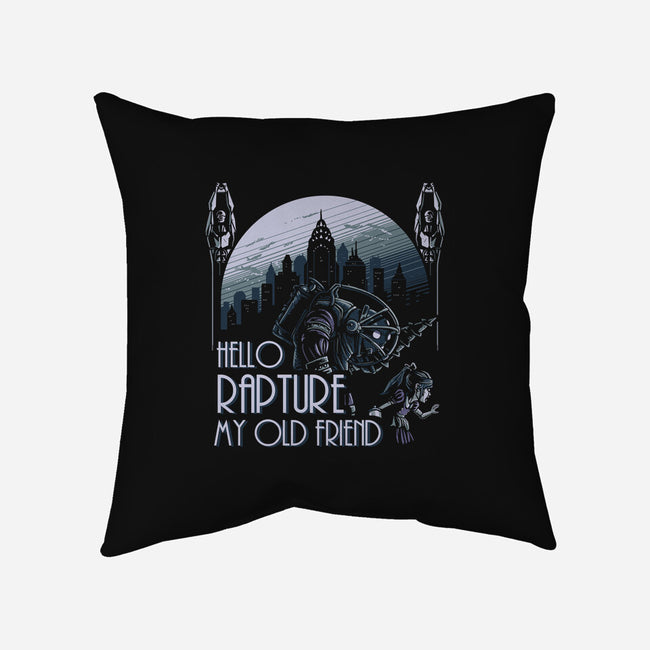 Hello Rapture-none non-removable cover w insert throw pillow-daobiwan